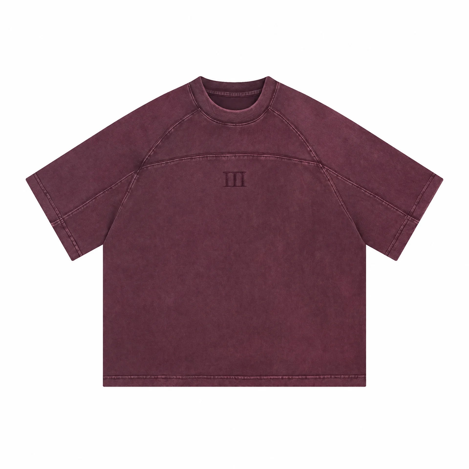 NUMERAL TEE - Crimson